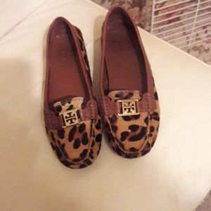 Tory Burch calf hair loafers